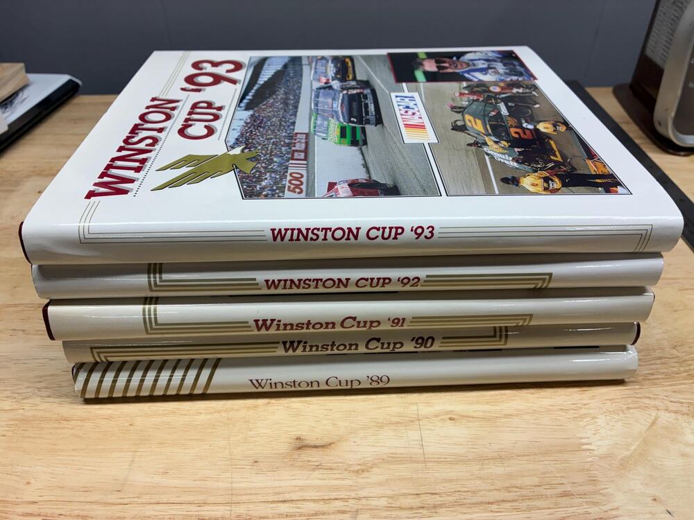 Vintage NASCAR Winston Cup Yearbook Collection 1989–1993 Complete 5 Volume